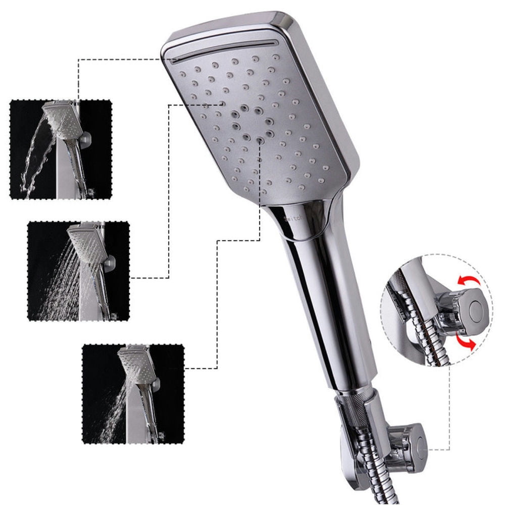 Finihen Shower Panel, Shower Panel Tower System, 44 Inch Aluminium Alloy Panel Rainfall Shower Column with Hand Shower, Silver Finihen Shower Panel, Shower Panel Tower System, 44 Inch Aluminium Alloy Panel Rainfall Shower Column with Hand Shower, Silver