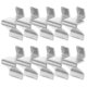 thumbnail image 1 of 10pcs Metal Cabinet Shelf Clips 8mm Iron Partition Boards Clips U Shaped Adjustable Shelf Brackets for Office Cabinets and Archive Shelves, 1 of 4