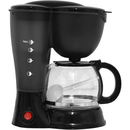 Premium Coffee Maker 4-Cups, Black