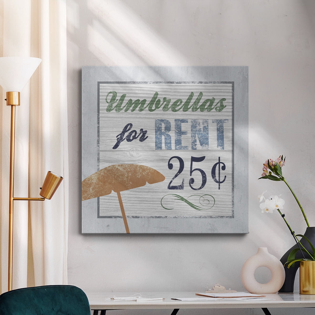 Wexford Home Beach Sign III-Premium Gallery Wrapped Canvas, 24" x 24" - Ready to Hang