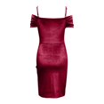 thumbnail image 4 of GDREDA Robe Femme Bordure Européenne et Américaine Printemps Robe Slim à Bretelles Cordon Irrégulier Robe de Soirée 2024 Rouge,m, 4 of 5