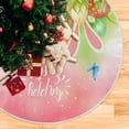 thumbnail image 5 of FMSHPON Easter Easter Theme Pattern Xmas Christmas Tree Skirt Stand Mat for Holiday Party Decoration Indoor Outdoor 36 inches, 5 of 6
