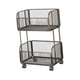 thumbnail image 3 of Carrito de almacenamiento de cocina compacto con cestas de alambre metálico y ruedas, contenedores de almacenamiento, Negro, 3 of 9
