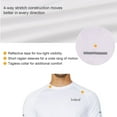 thumbnail image 3 of Baleaf Men's Tops Dry Fit Shirts Short Sleeve T-Shirt Running Workout Shirts White Size S, 3 of 5