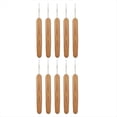 thumbnail image 1 of 10 ganchos de ganchillo para rastas, ganchos para rastas de cabello, madera, herramienta, 1 of 5