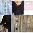 thumbnail image 4 of YeekTok Multi-Use Magnetic Scarf Brooch Muslim Rhinestone Round Hijab Pins Purple, 4 of 10