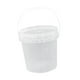 thumbnail image 3 of Cubo de pintura, cubo de pintura, cubo de agua portátil de 5 l, contenedor de almacenamiento de alimentos con asa Claro, 3 of 9