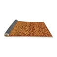 thumbnail image 2 of Ahgly Company Indoor Square Abstract Orange Modern Area Rugs, 8' Square, 2 of 4