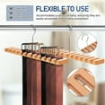 thumbnail image 3 of FOMIYES Space Saving Belt Holder Wood Organizer For Adults 1Set, 3 of 8