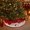 B, variant on Vintage Cute Style Round Christmas Tree Skirt Decorations, 35.4" Dia Rustic Classic Print Soft Wrinkle Resistant Non-slip Fabric Xmas Tree Base Cover Mat for Xmas Home Party Mantel Room Decor