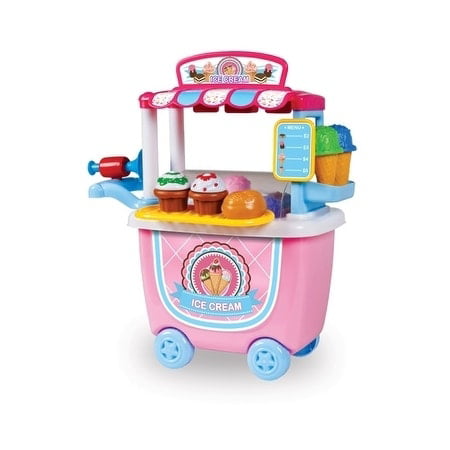 14-Piece Ice Cream Cart Playset