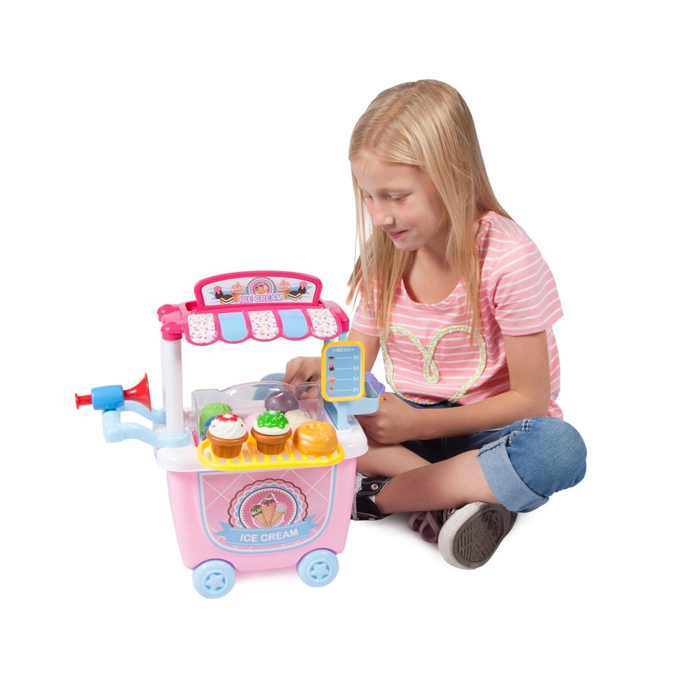 14Piece Ice Cream Cart Playset