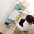 thumbnail image 3 of Long Mouse Pads for Desk,Pioneer Flower Floral Print Pattern Desk Mats on Top Of Desks, Desk Mouse Pad Extra Large with 3mm Non-Slip Base and Stitched Edge for Gaming,Office,Work,Home 31.5"x11.8", 3 of 6