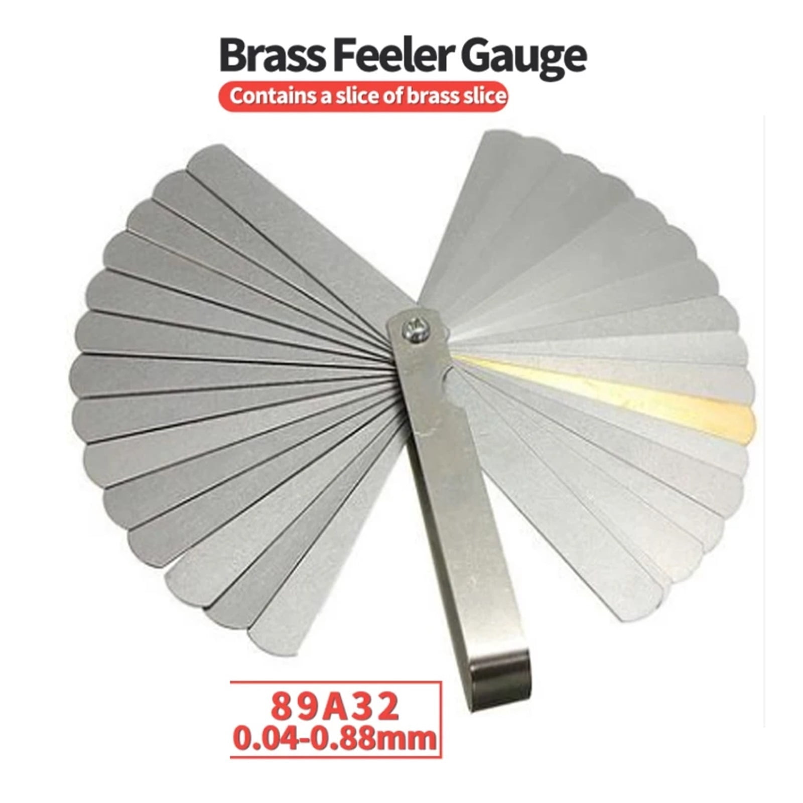 14/20/25/32pcs Sheet Feeler Gauge Inch MetricThickness Gauge Blade Gap Filler Tappet Valve Thickness Measurement Layout Tool ,Corrosion-Resistant