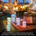thumbnail image 4 of Yayeee Flameless Candles with Remote Flickering Battery Operated Multi Color Changing, Colorful Checkered Pattern, 4 of 7