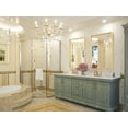thumbnail image 2 of Keonjinn Brushed Gold Vanity Mirror, 24 x 36 inch Metal Framed Rectangular Mirror for Bathroom, Modern Vanity Mirror Wall-Mounted, 2 of 7