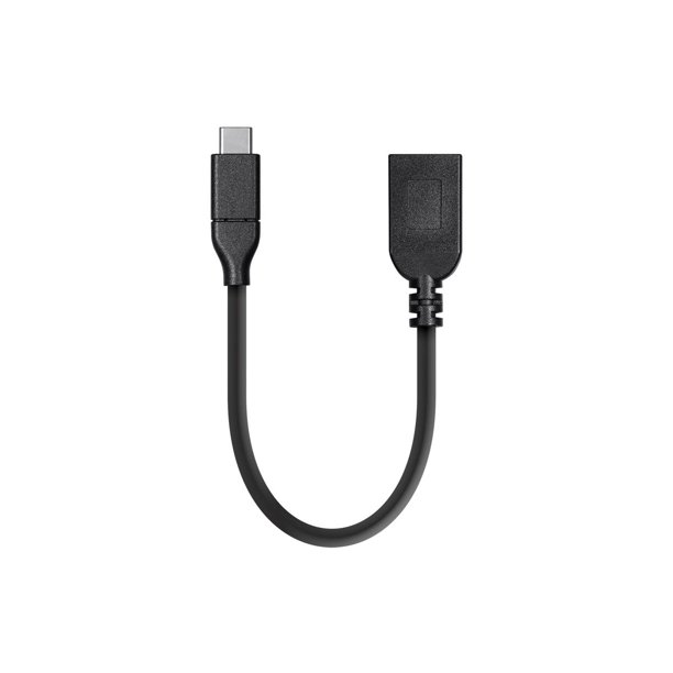 Monoprice USB & Lightning Cable 0.15 Meter Black Essentials 3.1 USBC to USBA Female Gen