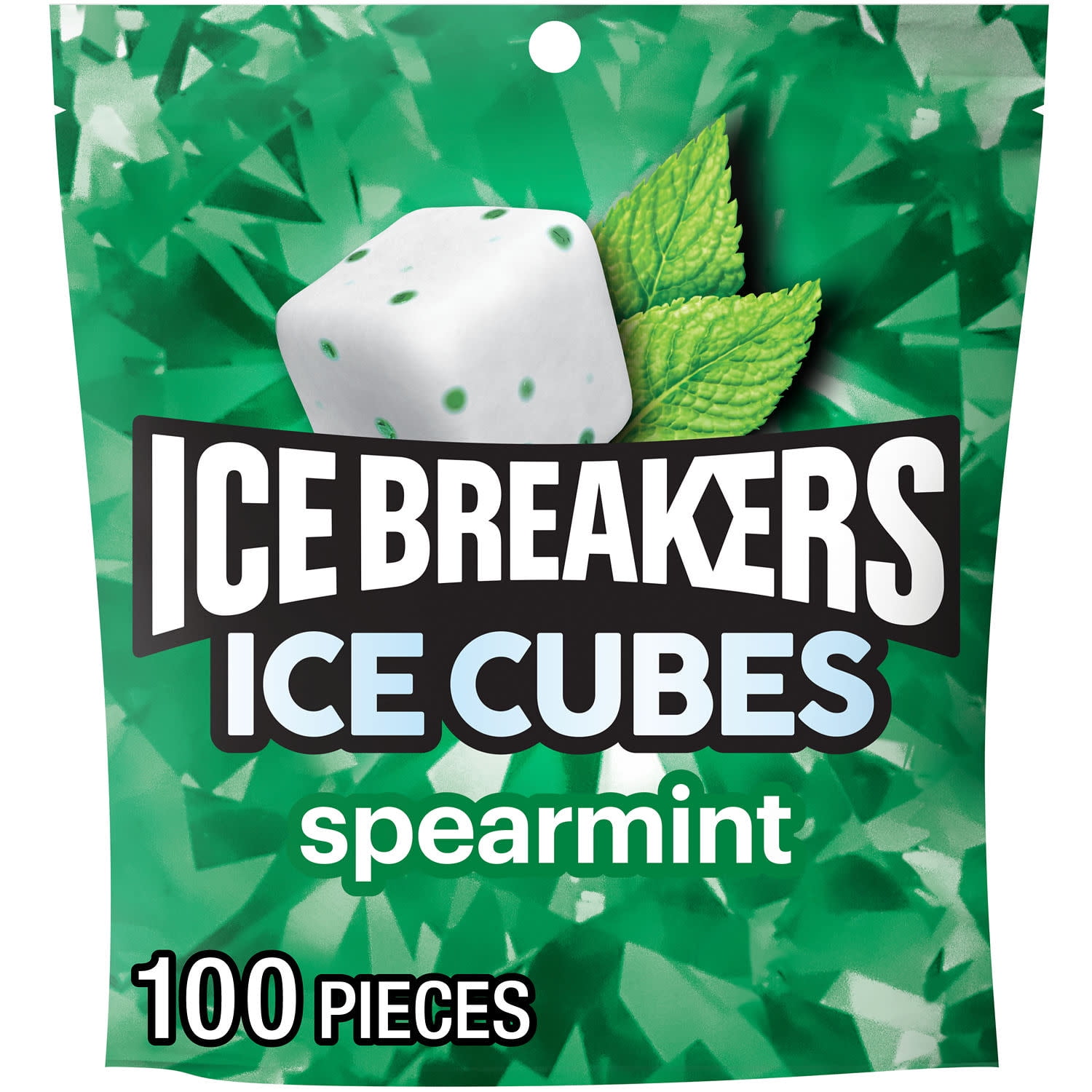 Ice Breakers Ice Cubes Cinnamon Chewing Gum, 100 Pieces