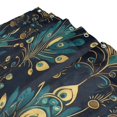 thumbnail image 3 of Yayeee Shower Curtain with Hooks 72"x72" Waterproof Fabric Bathroom Hanging Decor, Gold Peacock Pattern, 3 of 5