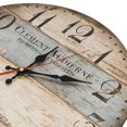 thumbnail image 4 of 23 cm wooden wall clock/kitchen clock in country style, silent non-ticking, 4 of 4