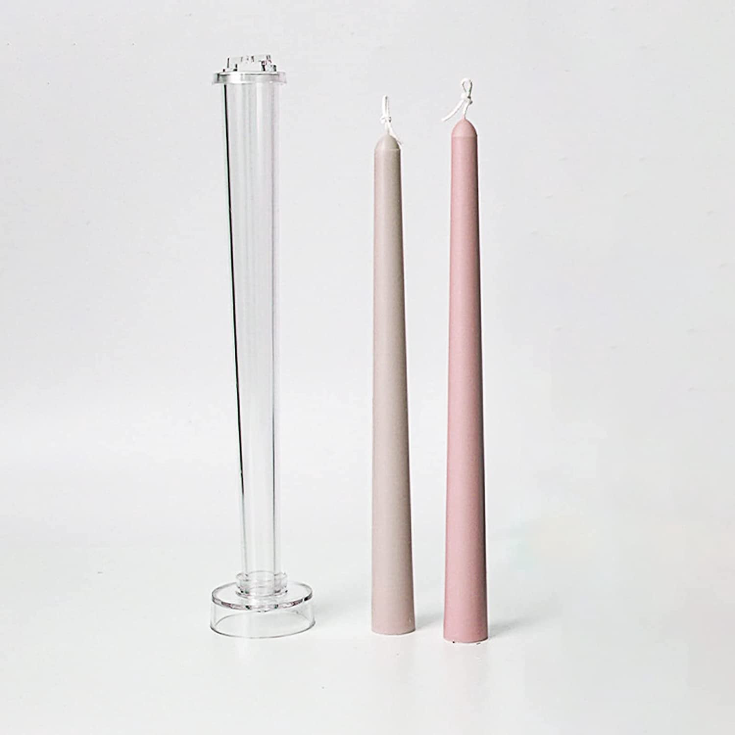 2Pack Candle Taper Mold 10.2 Inch Large Tapered Molds Candle Making Supplies Wedding Classic Dinner Candle Mold