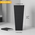 thumbnail image 6 of Tall Planter Rectangular Tall Planter Modern Planter 2PCS 32 Inch Tall Planter Resin Rattan Texture Modern Rectangular Tall Plant Pot With Removable Inner Pots Drainage Holes For, 6 of 6