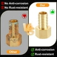 thumbnail image 4 of 10pcs 5/16" To 1/8" NPT Female Brass Hose Barb Fitting Metals Splicer Mender for 3D Printing, Air Compressor, CNC Machine, Dies, 4 of 6
