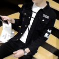 thumbnail image 5 of Abrigos de mezclilla para hombre con agujeros rotos, chaqueta vaquera para hombre, estilo punk rock, ropa masculina, talla grande, informal, holgada, estilo Joker, de una pieza, lavada, a la moda, gra, 5 of 5