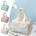 thumbnail image 1 of Bolsa de maquillaje de viaje de gran capacidad para mujer - Organizador impermeable de artículos de aseo con compartimentos, estuche cosmético portátil para viajes, 1 of 6