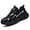 Black, variant on AUXDIQ Safety Trainers Men Women Steel Toe Cap Work Shoes Comfy Construction Industrial Sneakers