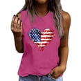 thumbnail image 2 of American Flag Tank Tops for Women 4th of July Air Force Flyover Flag Tank Shirts with Eagle Patriotic USA Flag Vest Shirt, 2 of 5