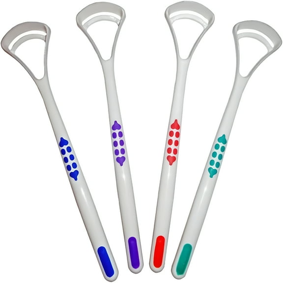 ACDANC Tongue Scraper Cleaner x 2-Oral Dental Care (Red)