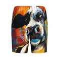 thumbnail image 2 of Haiem Cow Men's Pajama Short with Soft Woven Cotton Elastic Waistband Sleep Short-Medium, 2 of 9