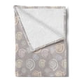 thumbnail image 2 of Shells Soft Flannel Fleece Blanket, Colorful Composition of Shells with Sketch Style Details on a Greyscale Background, Cozy Plush for Indoor and Outdoor Use, 50" x 70", Multicolor, by Ambesonne, 2 of 5