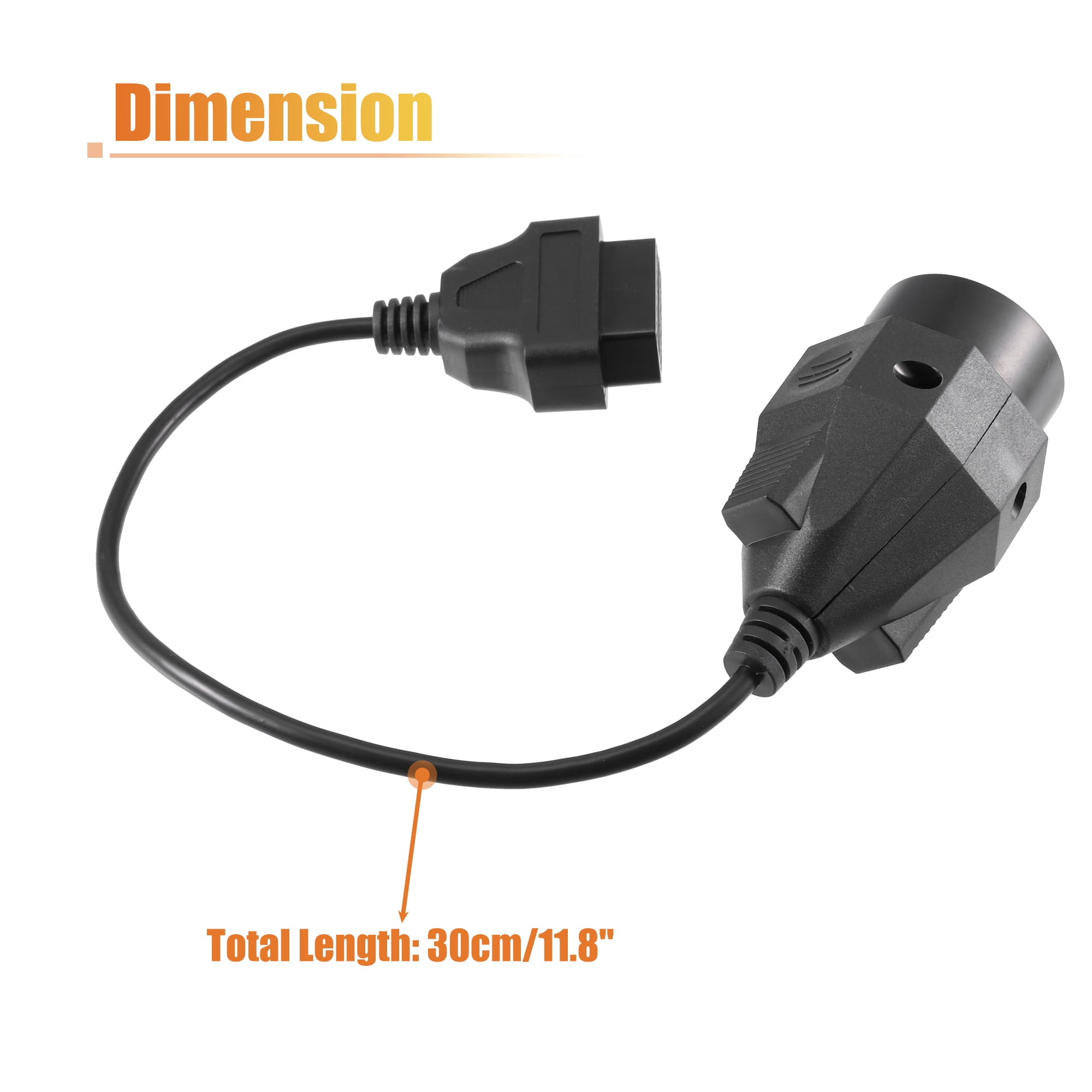 Unique Bargains OBD 1 20-Pin to OBD2 16-Pin Diagnostic Tool Adapter for BMW Models