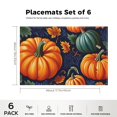 thumbnail image 2 of Heat-Resistant Fall Aesthetic Pumpkins Placemat Durable Leaves Placemat, 6Pack 17.7" X 13" Fade-Resistant Autumn Vintage Mats Decoration for Coffee Table Office Home, 2 of 5