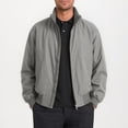 thumbnail image 2 of Baggy Jacket Jerdar Men's Stand Collar Jacket Full Zip Up Pockets Polyester Solid Color Spring Fall Casual Commute Work Everyday Basic Lightweight Coat Outerwear, 2 of 9