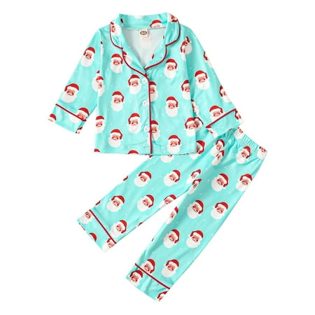 

Icvfdpl Toddler Boys Outfits Long Sleeve Autumn Christmas Prints Tops Pants Sleepwear Outfits Pajamas Clothes Elegant style