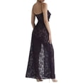 thumbnail image 4 of Womens Elegant Lace Dress Spaghetti Strap V-Neck High Split Dress Maxi Evening Party Dresses, 4 of 6
