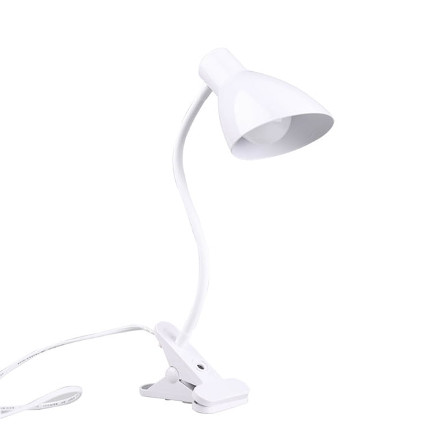 Mesa LED Base de luz Cuello de cisne Luz Plástico Blanco - 25,3 x 18,4 x 10,1 cm JAMW Sencillez