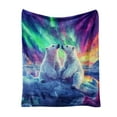thumbnail image 2 of Flannel Fleece Throw Blanket Bed Blanket, Lightweight Cozy Plush Blanket for Sofa Couch, Polar Bear 30"X40", 2 of 8