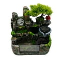 thumbnail image 6 of 30*20*30cm Waterfall Bonsai, Bonsai Tabletop Fountain Rockery Ornament Desktop Decoration with LED Lights & Atomizer, Fountain Home Office Bedroom Gift(Brown, Green), 6 of 27