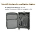 thumbnail image 4 of Yougu Softside Luggage Expandable 3 Piece Set Suitcase ,20'24'28' Black, 4 of 10