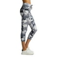 thumbnail image 2 of Reebok Women's 23" Fearless Splatter Print Capri Leggings with Side Pockets, 2 of 4