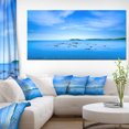 thumbnail image 1 of Baratti Bay Small Rocks in Blue Sea - Extra Large Seashore Canvas Art, 1 of 3