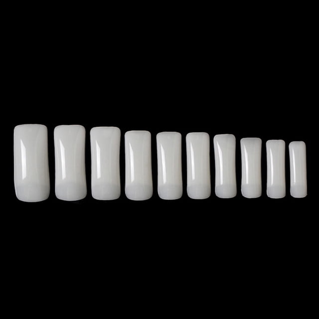 Short Nail Tips Square,Press on Nail Clear Fake Nail Tips with Box for Salon
