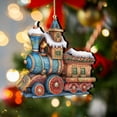 thumbnail image 2 of Christmas Train Wooden Ornaments by G. Debrekht - Christmas Decor - 8100198-1, 2 of 8
