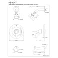 thumbnail image 2 of Kingston Brass Magellan Trim Only for Single Handle Tub & Shower Faucet, 2 of 2