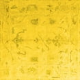 thumbnail image 1 of Ahgly Company Machine Washable Indoor Square Oriental Yellow Traditional Area Rugs, 6' Square, 1 of 4