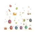 thumbnail image 2 of Pegatinas de Pascua para ventana BFSAUHA, autoadhesivas, con diseño de huellas de conejo, para nevera, decoración para apartamento de hombre y niña, pegatinas de pared para dormitorio, papel tapiz., 2 of 7